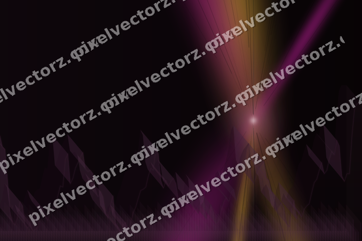Glowing neon chart background in magenta and amber