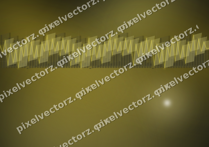 Glowing neon chart background in amber and yellow