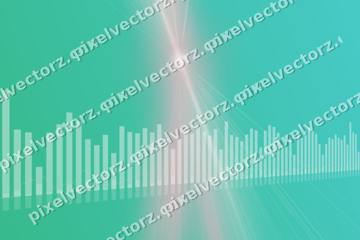 Glowing neon chart background in pale pink and pale amber
