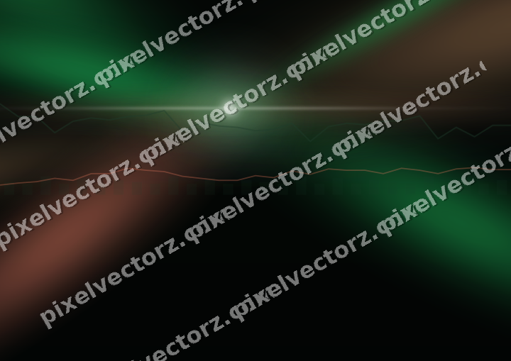 Glowing neon chart background in green and red