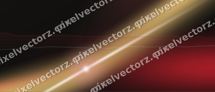 Glowing neon chart background in red and amber