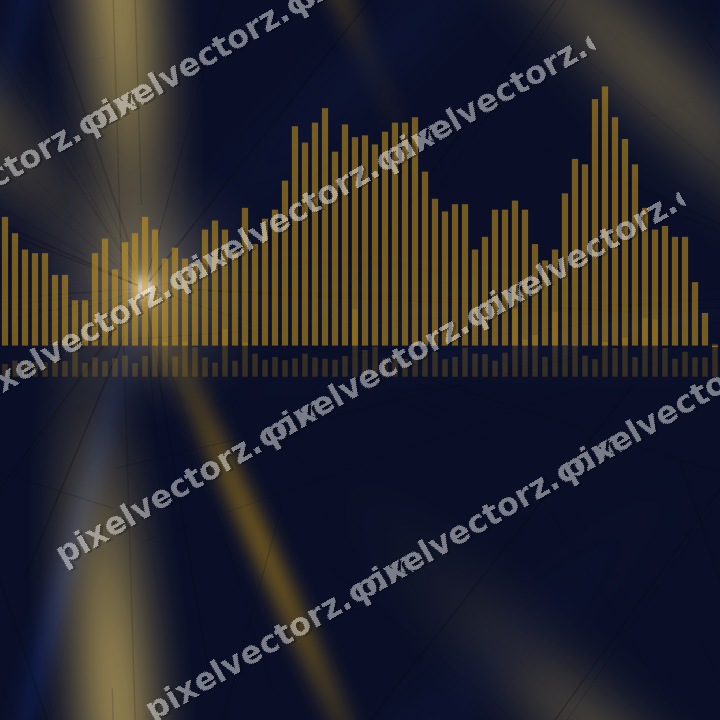 Nahtloser Neon Diagramm Hintergrund in Bernstein und Blau