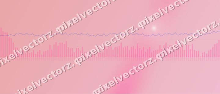 Soft pastel chart background in pink and blue