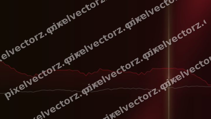 Glowing neon chart background in red and green