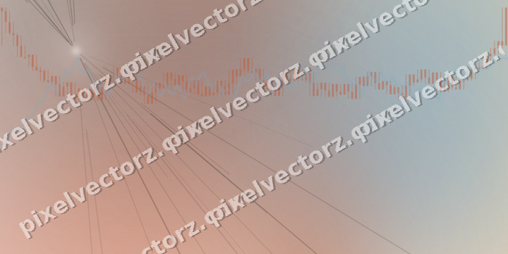 Soft pastel chart background in orange and cyan