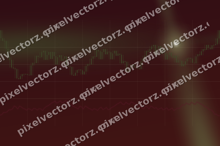 Glowing neon chart background in dark lime and dark pink