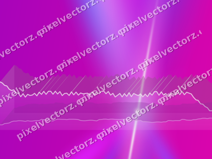 Glowing neon chart background in purple and blue