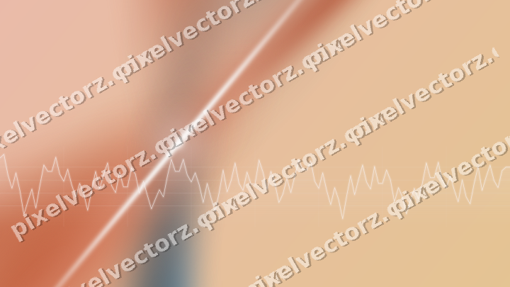 Soft pastel chart background in orange and cyan