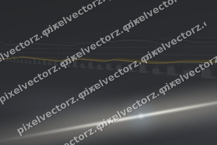 Glowing neon chart background in amber and grey