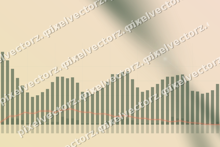Soft pastel chart background in dark green and red