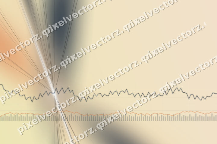 Soft pastel chart background in dark blue and orange