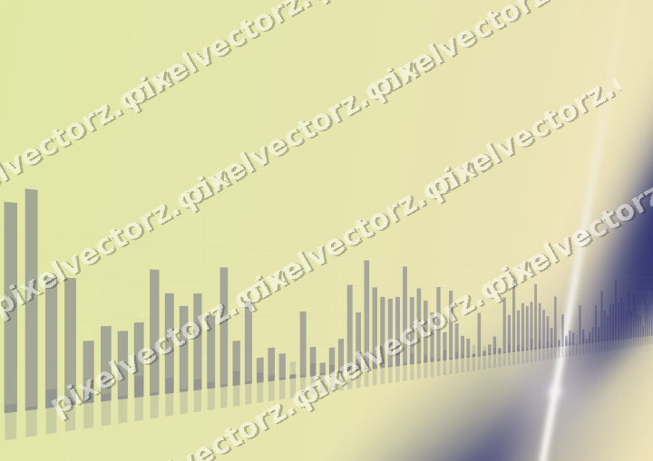 Soft pastel chart background in dark blue and amber