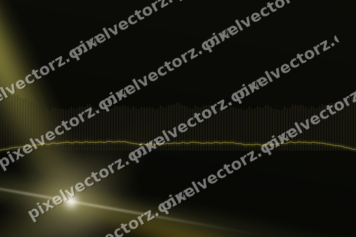 Glowing neon chart background in amber and yellow