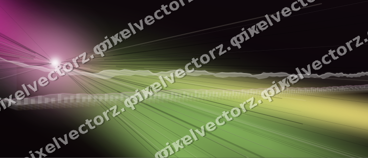 Glowing neon chart background in magenta and lime