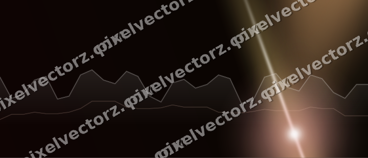 Glowing neon chart background in red and orange