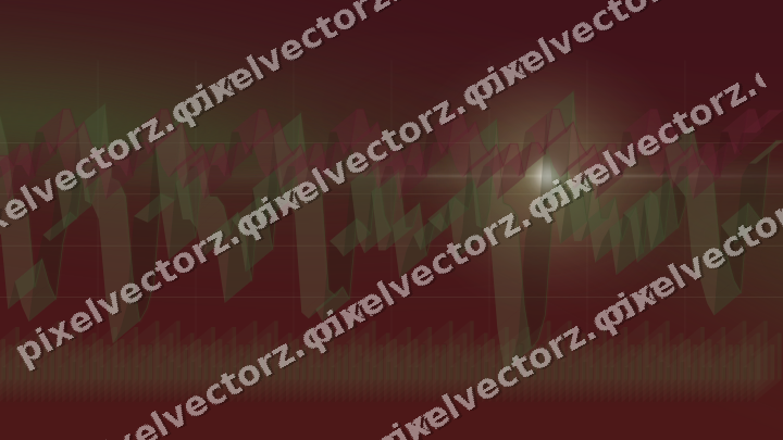 Glowing neon chart background in dark lime and dark pink