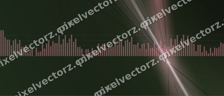Glowing neon chart background in pink and dark lime