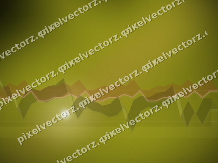 Glowing neon chart background in yellow and red