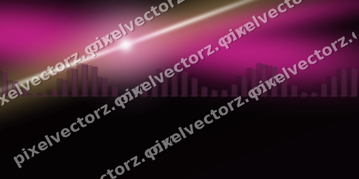 Glowing neon chart background in magenta and pink