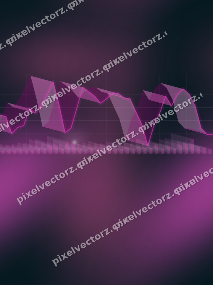 Nahtloser Neon Diagramm Hintergrund in Magenta und Violett