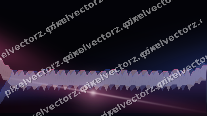 Glowing neon chart background in pink and blue