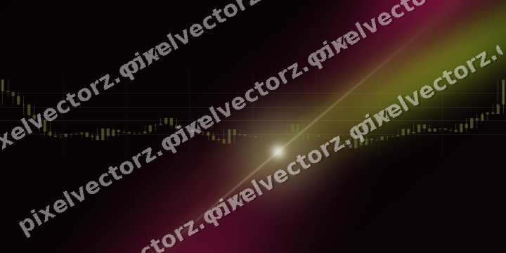 Glowing neon chart background in lime and pink
