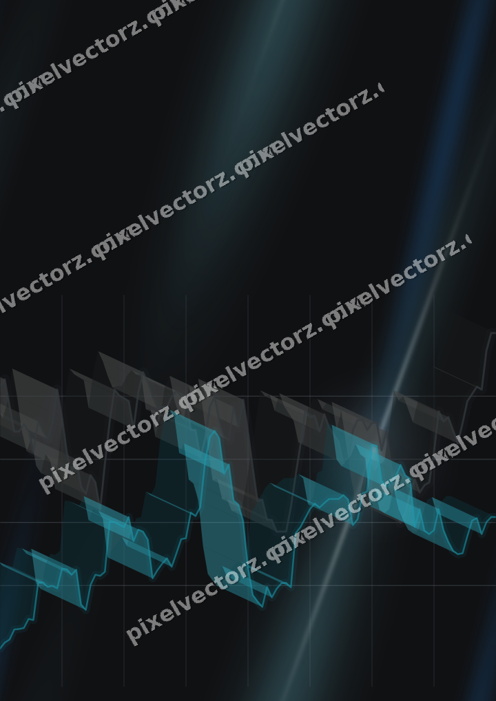 Nahtloser Neon Diagramm Hintergrund in Blau und Petrol