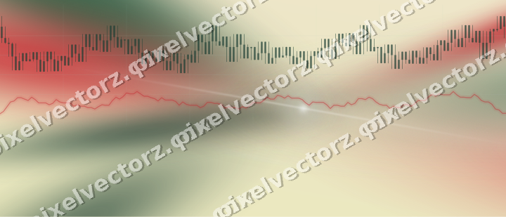 Soft pastel chart background in dark green and red