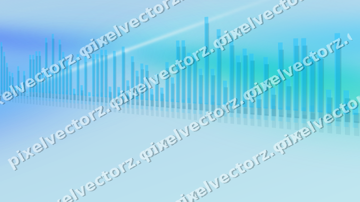 Soft pastel chart background in cyan and teal