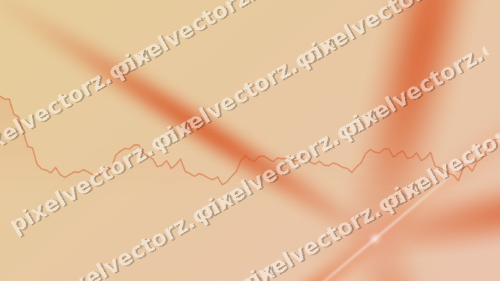Soft pastel chart background in orange and teal