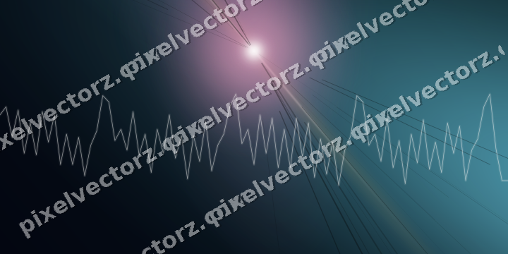 Glowing neon chart background in pink and cyan