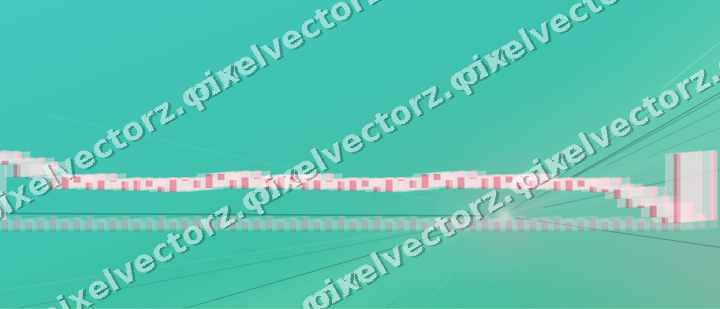 Glowing neon chart background in pale pink and pale amber
