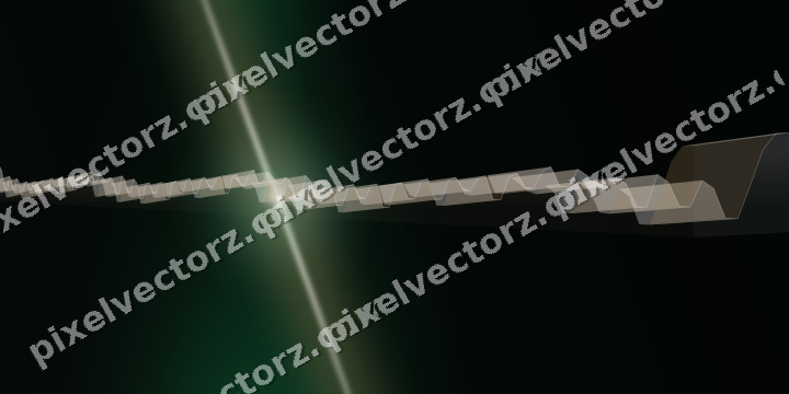 Glowing neon chart background in green and orange