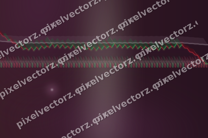Glowing neon chart background in dark magenta and lime