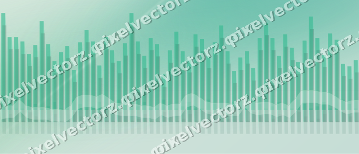 Soft pastel chart background in green and teal