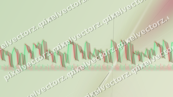 Soft pastel chart background in lime and pink