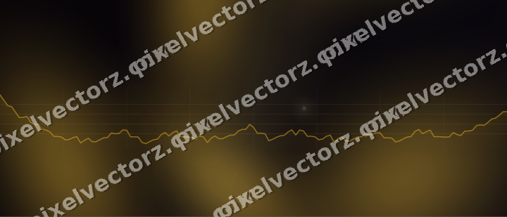 Glowing neon chart background in amber and purple