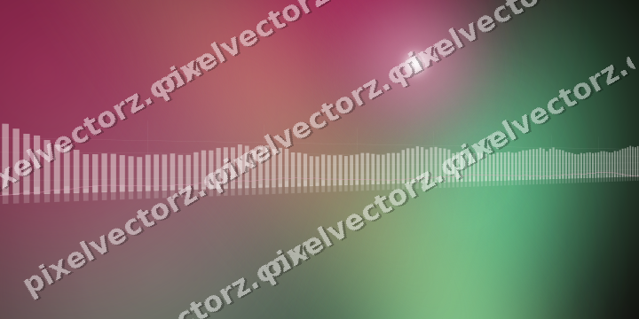Glowing neon chart background in pink and green