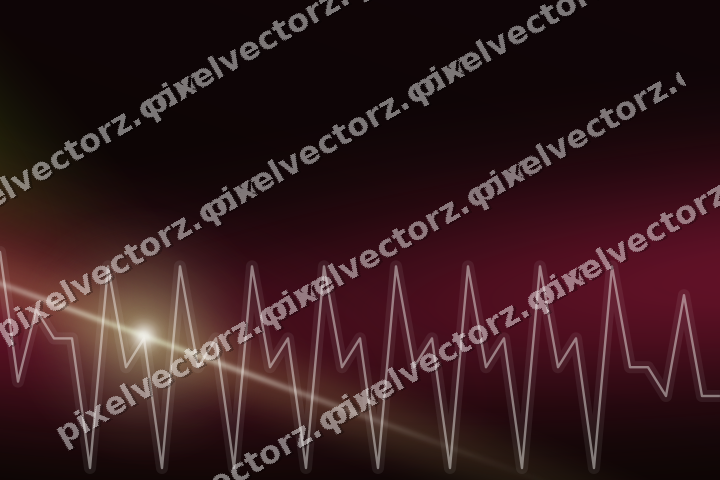 Glowing neon chart background in lime and pink