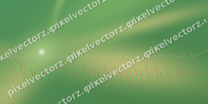 Glowing neon chart background in lime and yellow