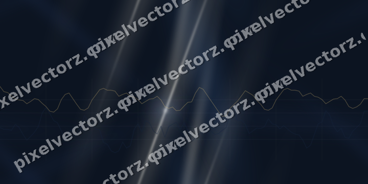 Nahtloser Neon Diagramm Hintergrund in Dunkelblau und Bernstein