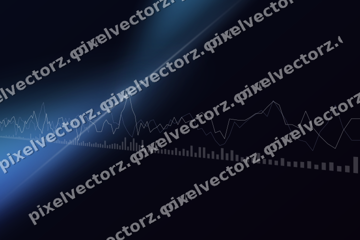 Leuchtender Neon Diagramm Hintergrund in Türkis und Blau