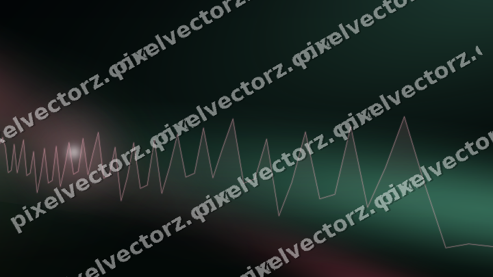 Glowing neon chart background in pink and amber