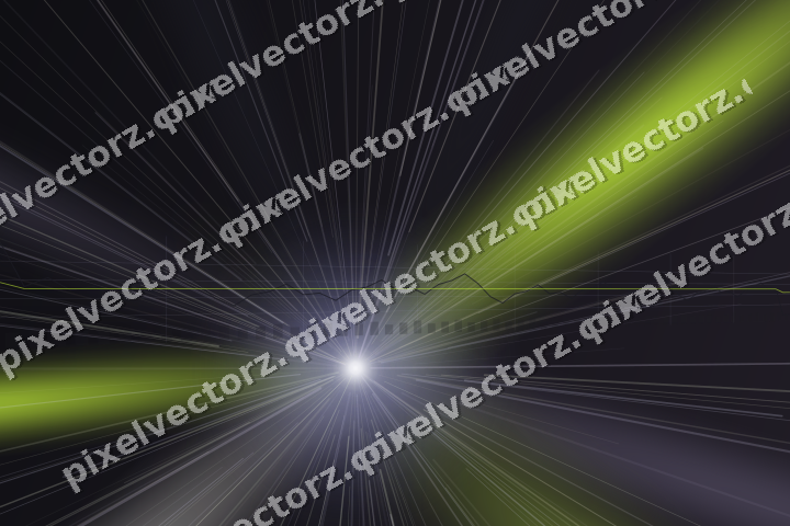 Glowing neon chart background in purple and lime