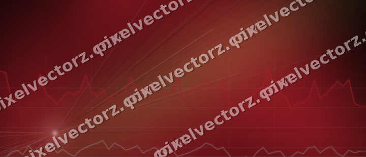 Glowing neon chart background in red and green