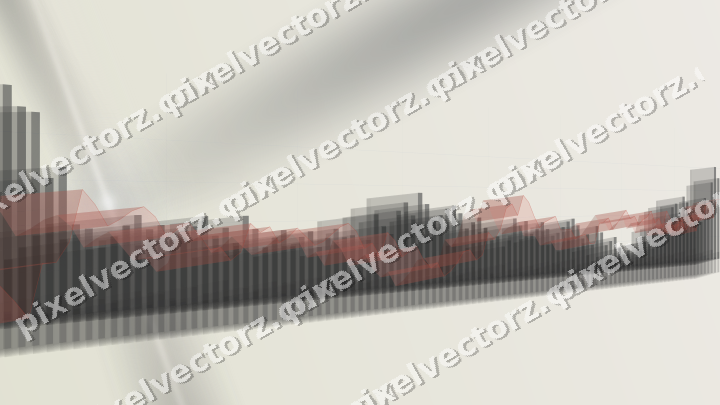 Soft pastel chart background in red and pale amber