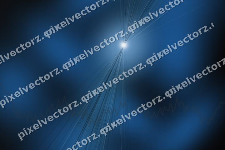 Glowing neon chart background in blue and teal