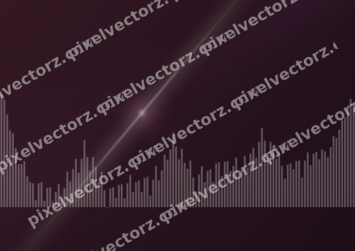 Glowing neon chart background in dark magenta and amber