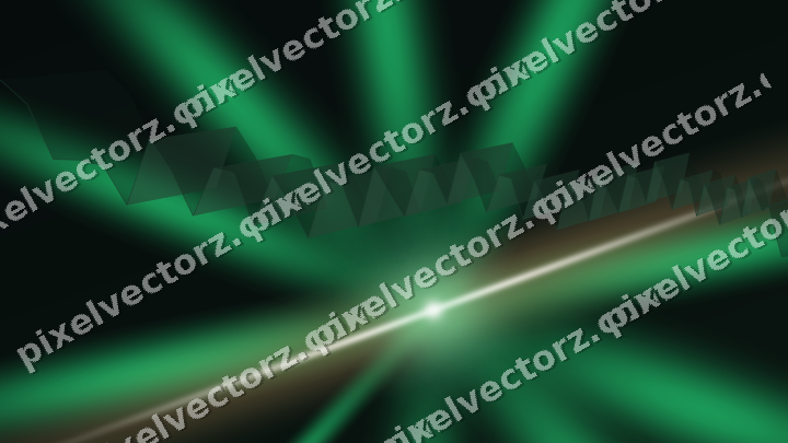 Glowing neon chart background in green and orange