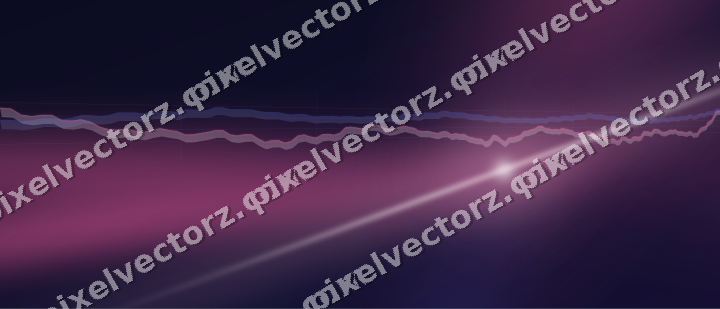 Glowing neon chart background in pink and blue